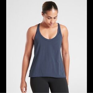 Athleta Solace Support Tank w Strappy Sports Bra